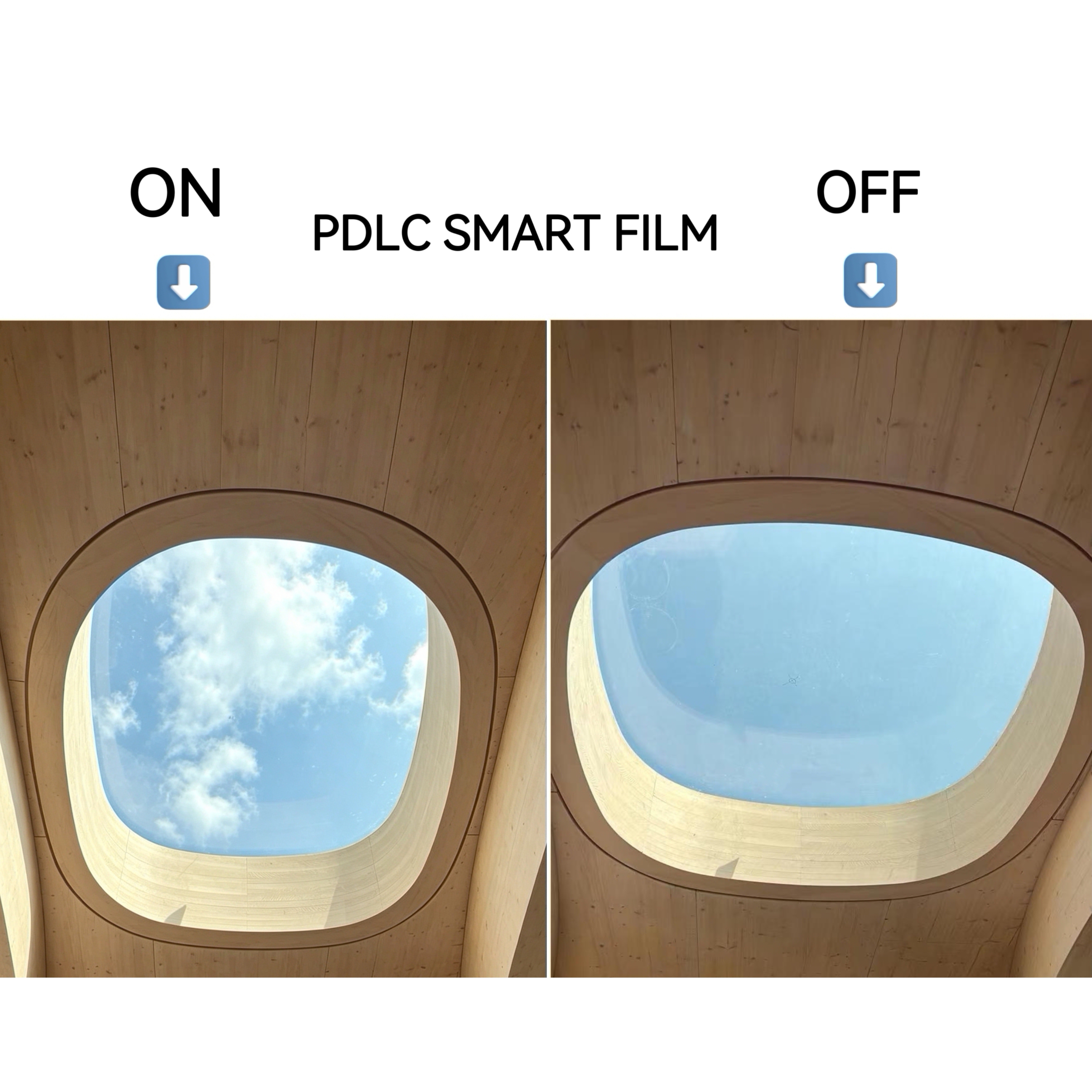 Dimming PDLC smart film